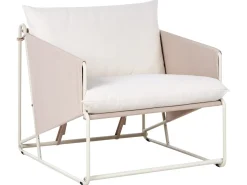 PONTE 3 personers havesofasæt Lys Beige Metal