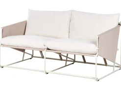 PONTE 3 personers havesofasæt Lys Beige Metal