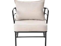 PONZONE 5 personers havesofasæt Lys Beige Metal