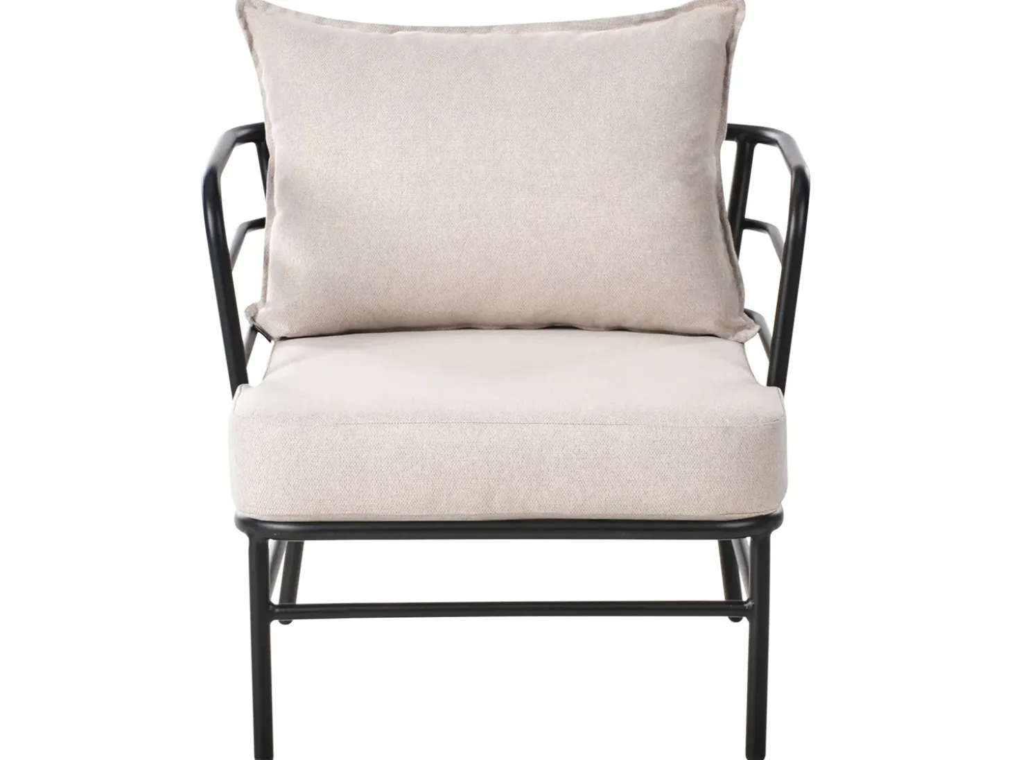 PONZONE 5 personers havesofasæt Lys Beige Metal