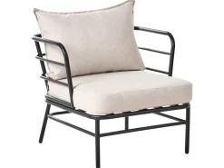 PONZONE 5 personers havesofasæt Lys Beige Metal