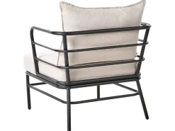 PONZONE 5 personers havesofasæt Lys Beige Metal