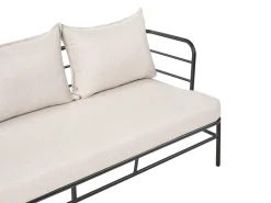 PONZONE 5 personers havesofasæt Lys Beige Metal