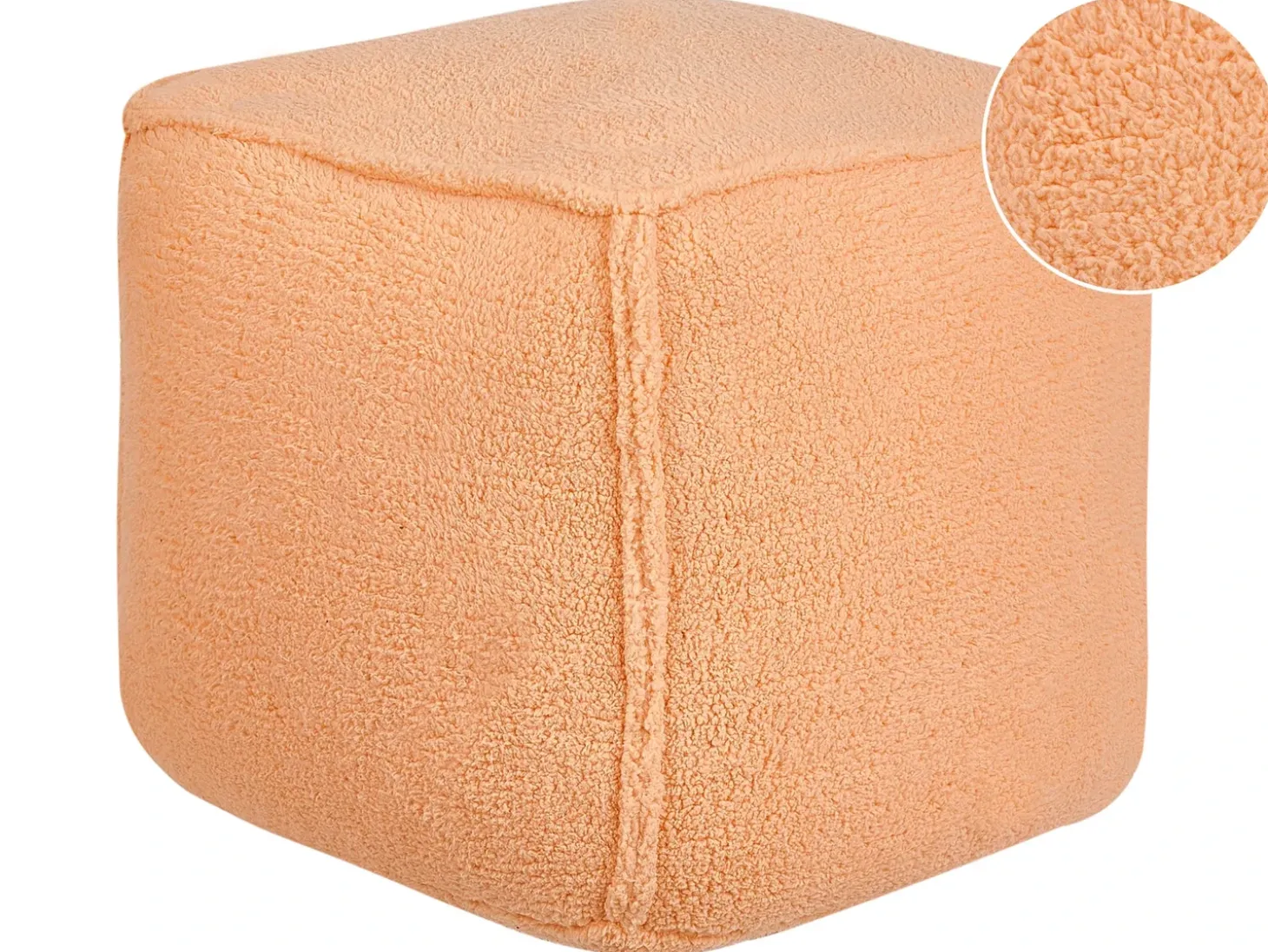 Puf ALIPUR Boucle Orange