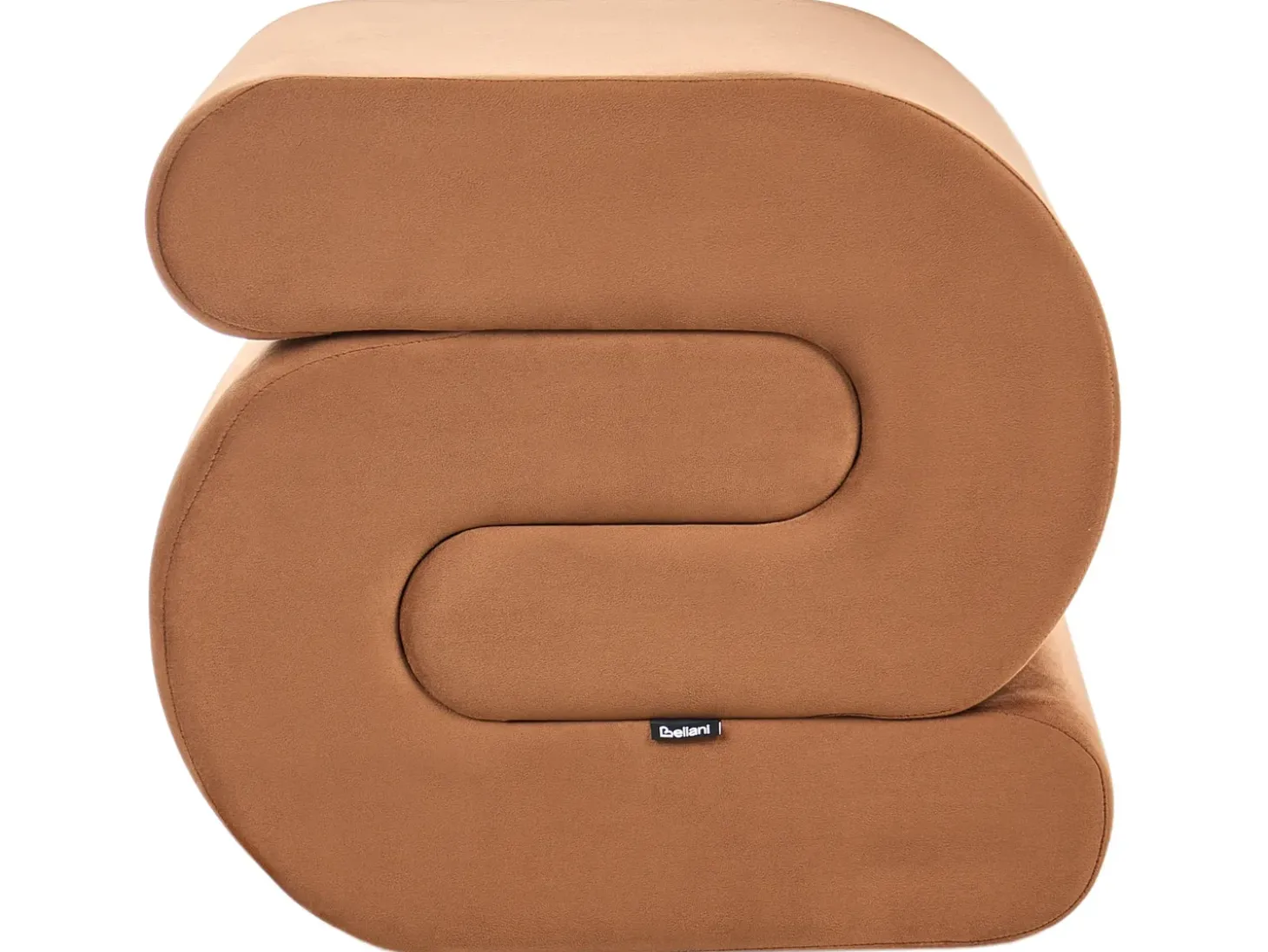 Puf ARCADIA Velour Guldbrun