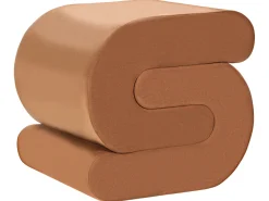 Puf ARCADIA Velour Guldbrun