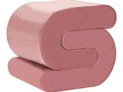 Puf ARCADIA Velour Lyserød