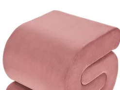 Puf ARCADIA Velour Lyserød