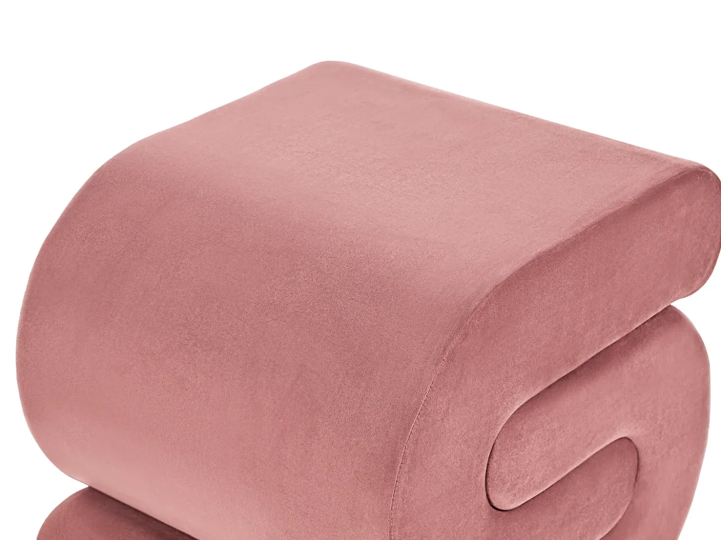 Puf ARCADIA Velour Lyserød