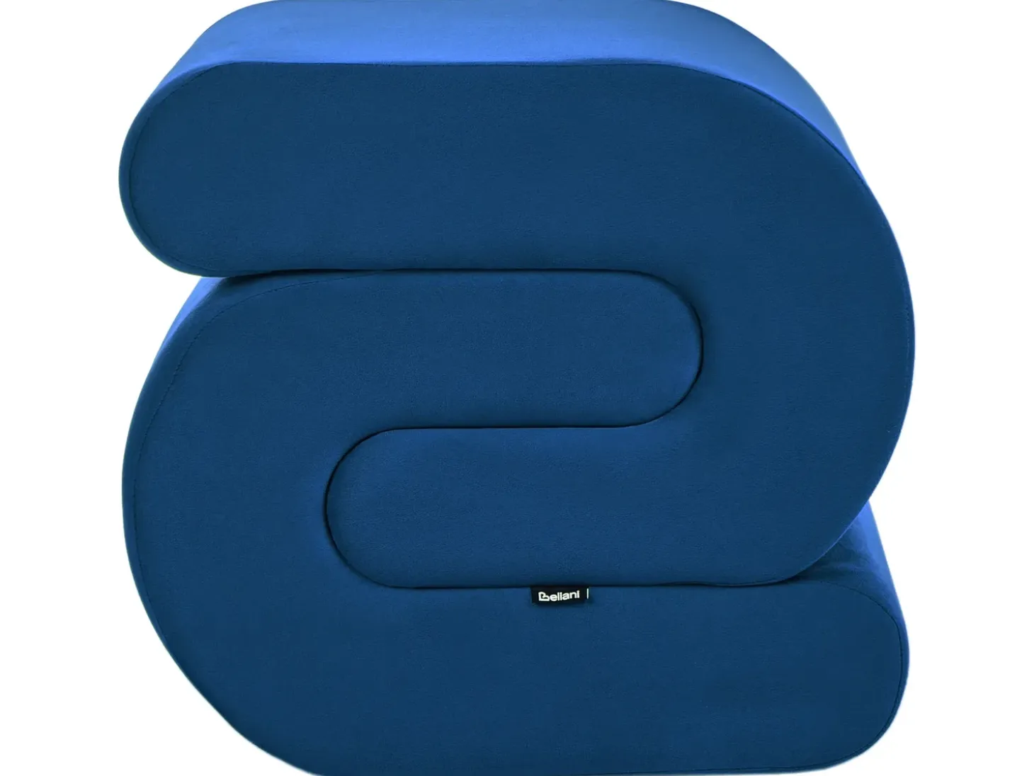 Puf ARCADIA Velour Navy Blå