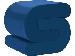 Puf ARCADIA Velour Navy Blå