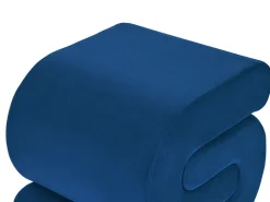 Puf ARCADIA Velour Navy Blå