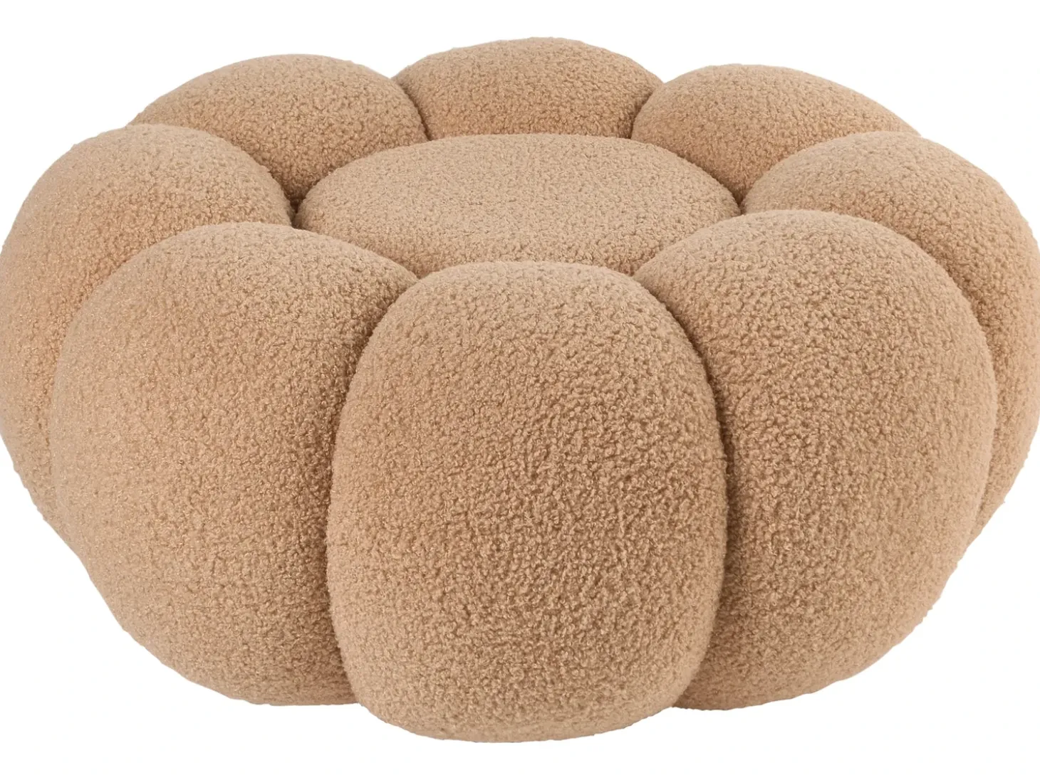 Puf BEAUFORT Boucle Lysebrun