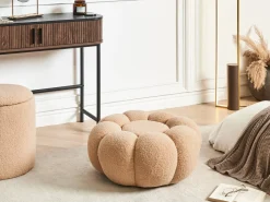 Puf BEAUFORT Boucle Lysebrun