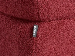 Puf CALIENTE Boucle Mørkerød