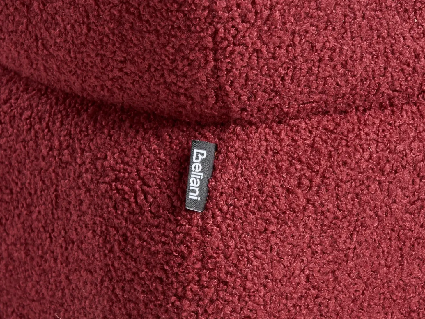 Puf CALIENTE Boucle Mørkerød