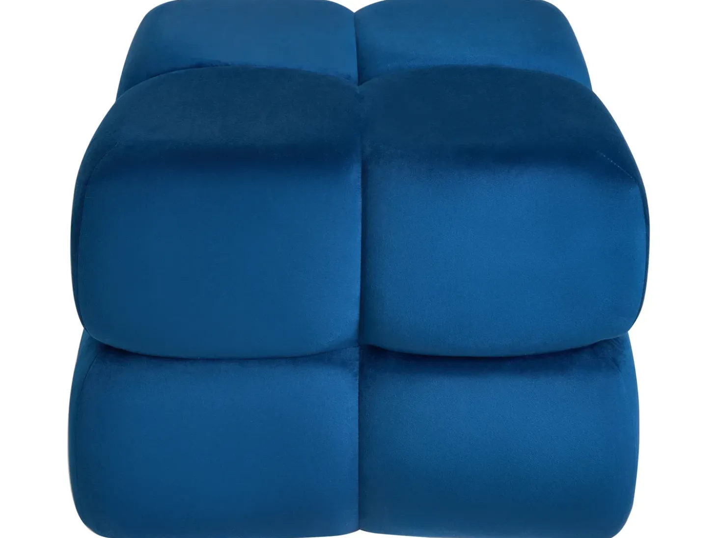 Puf CALIENTE Velour Navy Blå