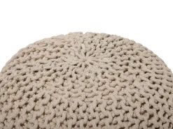 Puf CONRAD Bomuld Lys Beige