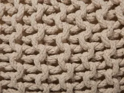 Puf CONRAD Bomuld Lys Beige