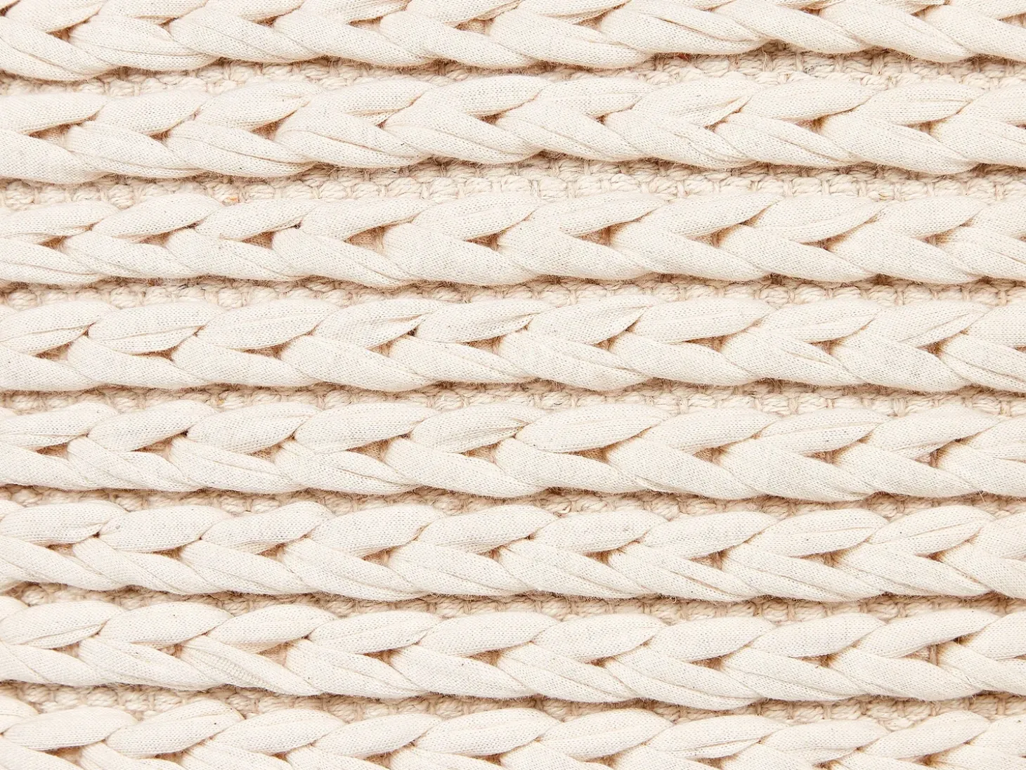 Puf DAMAN Bomuld Lys Beige