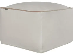 Puf DAREYN Velour Lys Beige