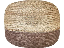 Puf DUKI Jute Brun