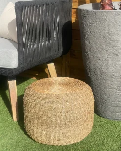 Puf HAIPHONG Søgræs Beige