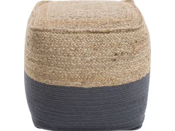 Puf KIRAMA Jute Mørkegrå