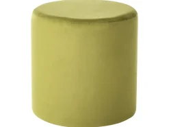 Puf LOVETT Velour Olivengrøn