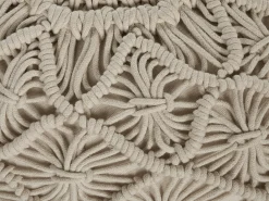 Puf Macramé BERKANE Bomuld Beige
