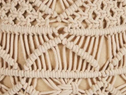 Puf Macramé KAYSERI Bomuld Beige