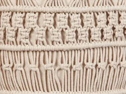 Puf Macramé THAKOT Bomuld Beige