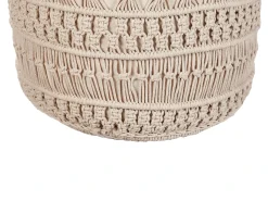 Puf Macramé THAKOT Bomuld Beige