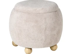 Puf med opbevaring ANNABELLA Boucle Lys Beige