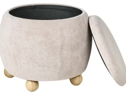 Puf med opbevaring ANNABELLA Boucle Lys Beige
