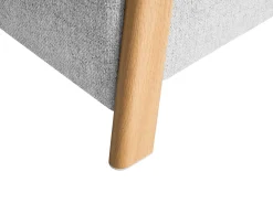 Puf med opbevaring EDLAND 45 cm 43 cm Lysegrå