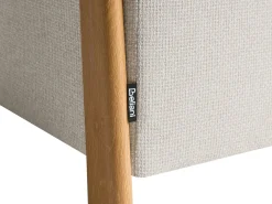 Puf med opbevaring EDLAND 45 cm 43 cm Lys Beige