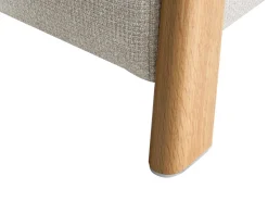 Puf med opbevaring EDLAND 45 cm 43 cm Lys Beige