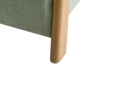Puf med opbevaring EDLAND 45 cm 43 cm Lysegrøn