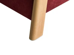 Puf med opbevaring EDLAND 45 cm 43 cm Bordeaux