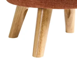 Puf med opbevaring HAWLEY Chenille Guldbrun