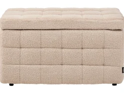 Puf med opbevaring MICHIGAN Boucle Beige