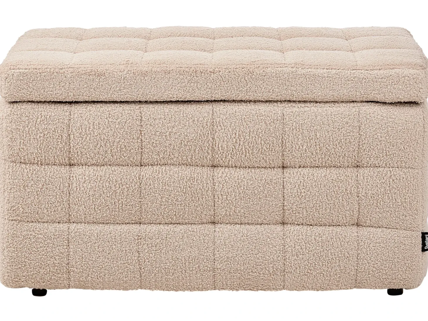 Puf med opbevaring MICHIGAN Boucle Beige
