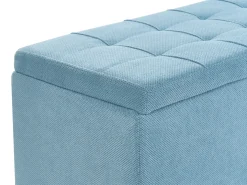 Puf med opbevaring OREM 100 cm 40 cm Blå