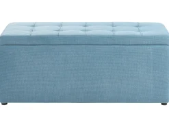 Puf med opbevaring OREM 100 cm 40 cm Blå