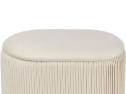 Puf med opbevaring RICHLAND Velour Lys Beige