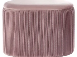 Puf med opbevaring RICHLAND Velour Lyserød
