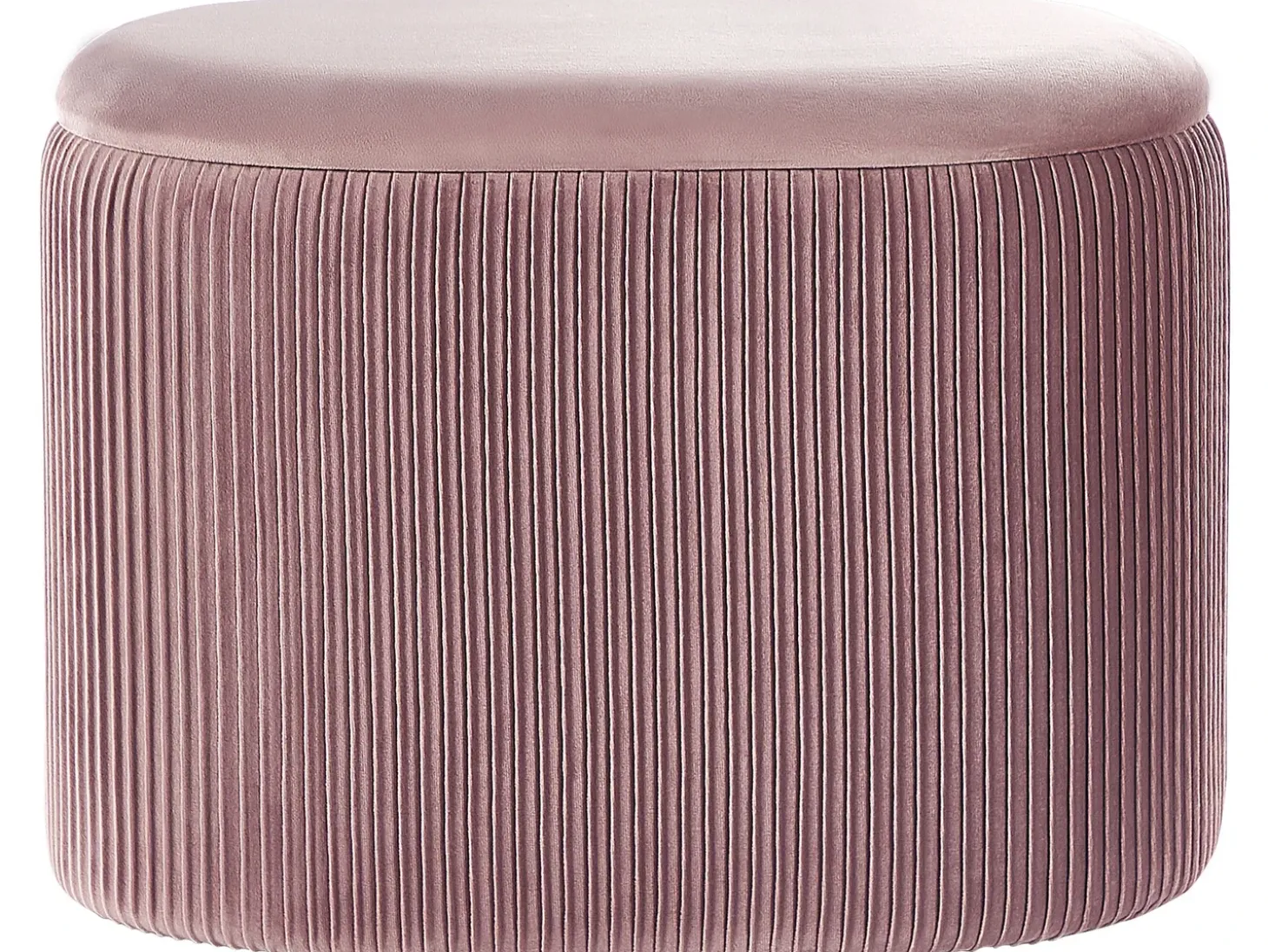 Puf med opbevaring RICHLAND Velour Lyserød