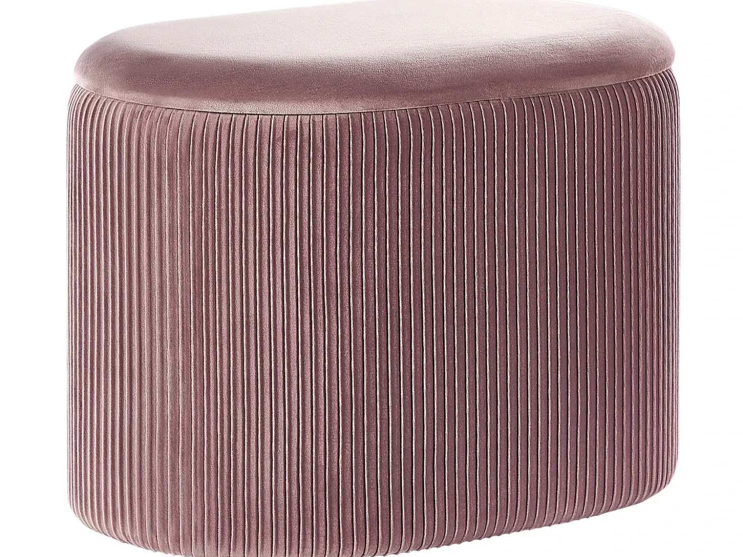 Puf med opbevaring RICHLAND Velour Lyserød