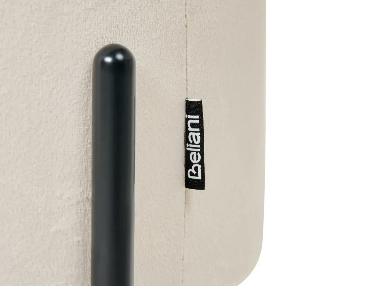 Puf med opbevaring WENONA Velour Lys Beige